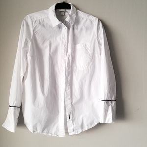 A New Day 100% Cotton White Button Down